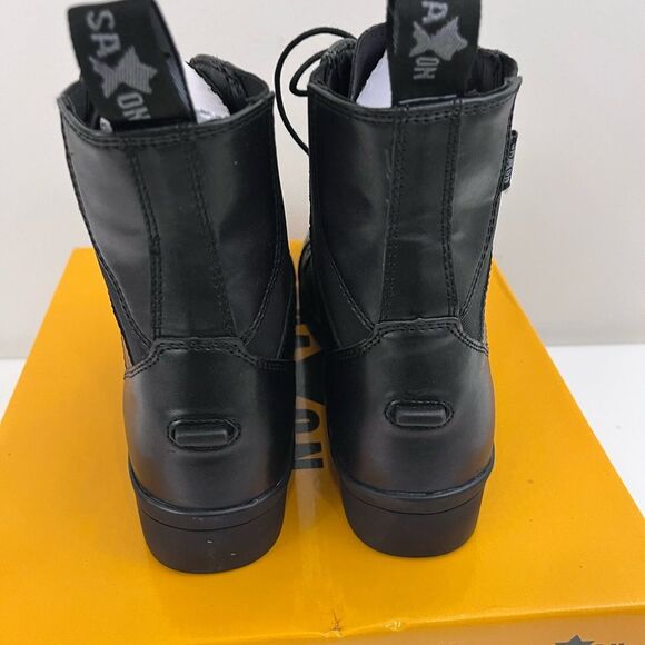 Saxon Syntovia Lace Equestrian Paddock Boots Black Womens 9 - Picture 8 of 9